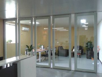사무실을 위한 완벽한 방 분배자/알루미늄 구조 슬라이드 유리 칸막이벽