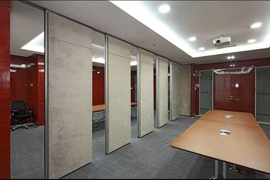 멜라민/직물 사무실을 위한 지상 청각적인 상업적인 접히는 칸막이벽