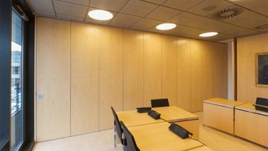 회의실을 위한 움직일 수 있는 칸막이벽을 교정하는 알루미늄 구조 소리