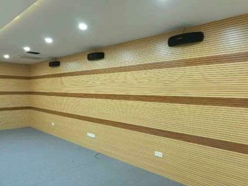 실내 디자인 기능 홀을 위한 장식적인 물자 나무로 되는 홈이 있는 청각 패널