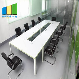현대 사무용 가구 고정되는 MFC 널 멜라민 합판 제품 회의실 테이블