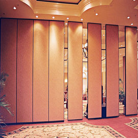 MDF 호텔을 위한 널에 의하여 박판으로 만들어지는 내화성이 있는 미끄러지는 자전 움직일 수 있는 칸막이벽