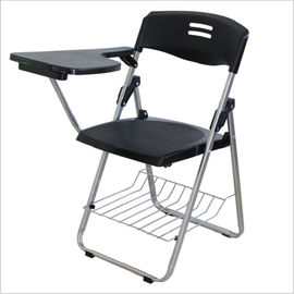 학교 학생 쓰기 회의 패드 테이블 플라스틱 책 바구니를 가진 접히는 훈련 의자