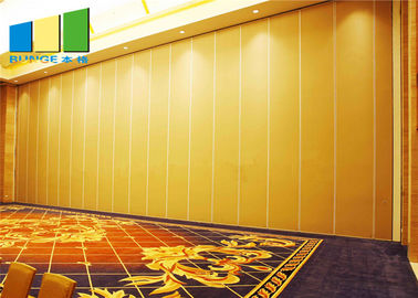 Foldable 작동 가능한 칸막이벽 청각적인 호텔 회의 분배자 건강한 증거 가동 벽