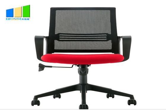 행정적 구성 회전 의자 검은 중간 등 메쉬 사무실 의자 컴퓨터 책상 직원 의자