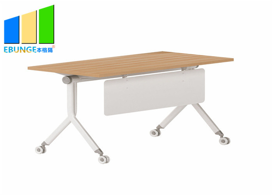 회의실 쌓을 수 있는 접히는 회의 테이블 사무실 움직일 수 있는 훈련 책상