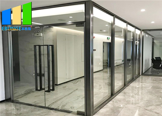 회의실을 위한 전체 전망 사무실 사업부 알루미늄 구조 유리제 고정 칸막이벽
