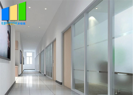 Eco 사무실 건물을 위한 친절한 분리가능한 모듈 유리제 칸막이벽