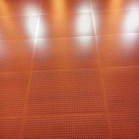 건강한 가공 청각적인 관통되는 천장 벽지는 오렌지를 난입합니다