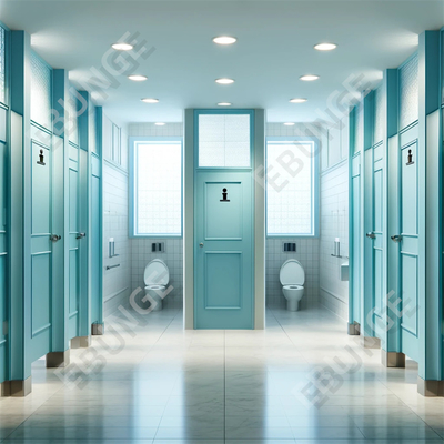검은 물 저항 화장실 분단 벽 공공 화장실용 현대 큐비클