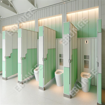 물 저항성 화장실 벽벽 위생적이고 편안한 화장실 환경 상업용 욕실 벽벽