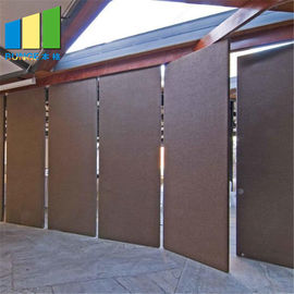 호텔을 위한 움직일 수 있는 미닫이 문 Foldable 나무로 되는 건강한 증거 칸막이벽
