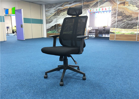 회전 조정할 수 있는 높은 백 임원 의자들은 인간 환경 공학적 사무실 메쉬 의자들을 검게합니다
