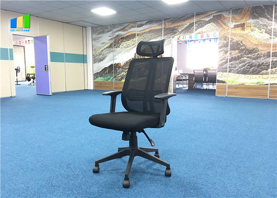 회전 조정할 수 있는 높은 백 임원 의자들은 인간 환경 공학적 사무실 메쉬 의자들을 검게합니다
