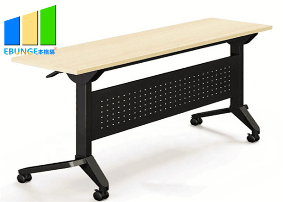 현대 사무실 책상 간단한 나무로 되는 접히는 회의장 직원 협상 테이블