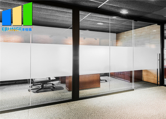 12MM 사무실 강화 유리 파티션 투명 유리 알루미늄 프레임 칸막이벽